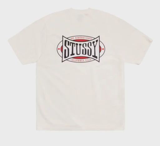 Stussy Champion Oval Pigment Dyed Tee Natural • Brand New [5489]
