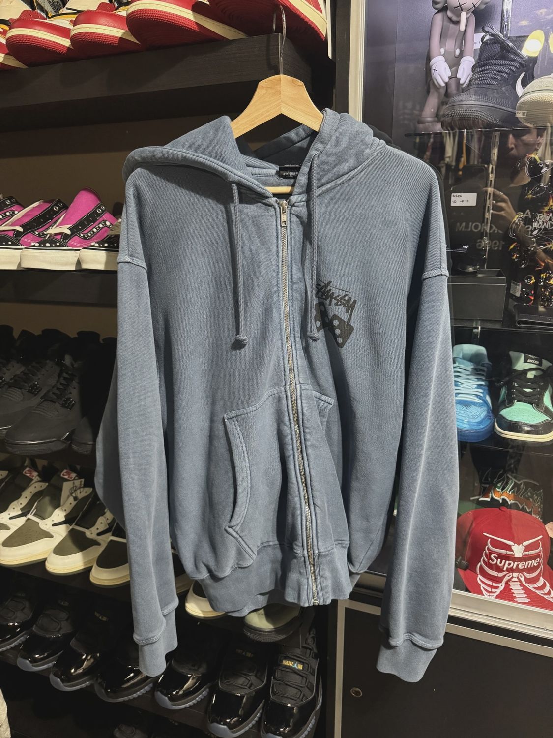 Stussy Zip Up Blue size XL • Pre-Owned [1184]