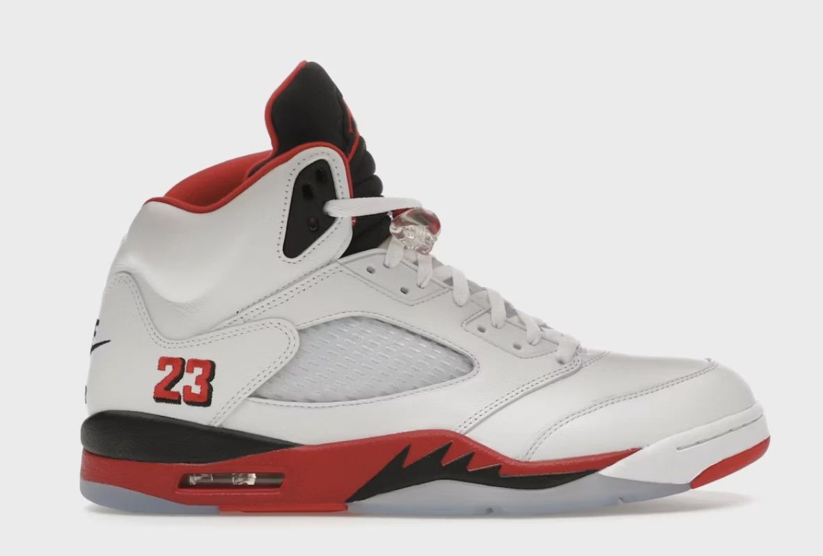 Air Jordan 5 Retro Fire Red Black Tongue (2025) • Brand New [4802]