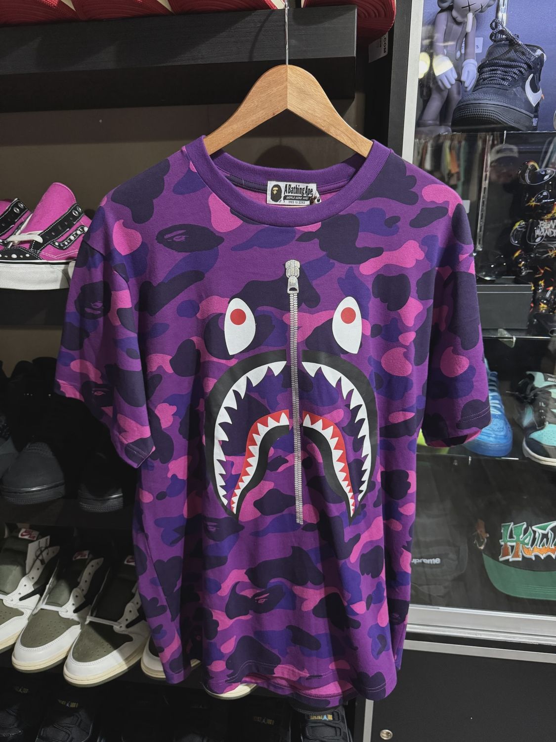 Bape Purple Camo WGM Tee size Large • Brand New [2556]