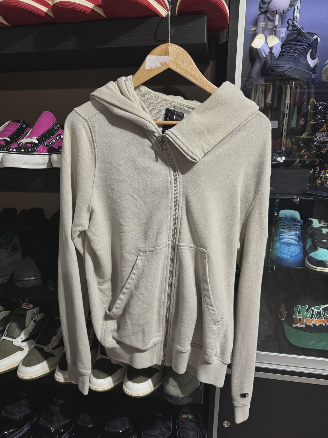 Rick Owen’s Champion Zip Hoodie size Large • Pre-Owned [0550]