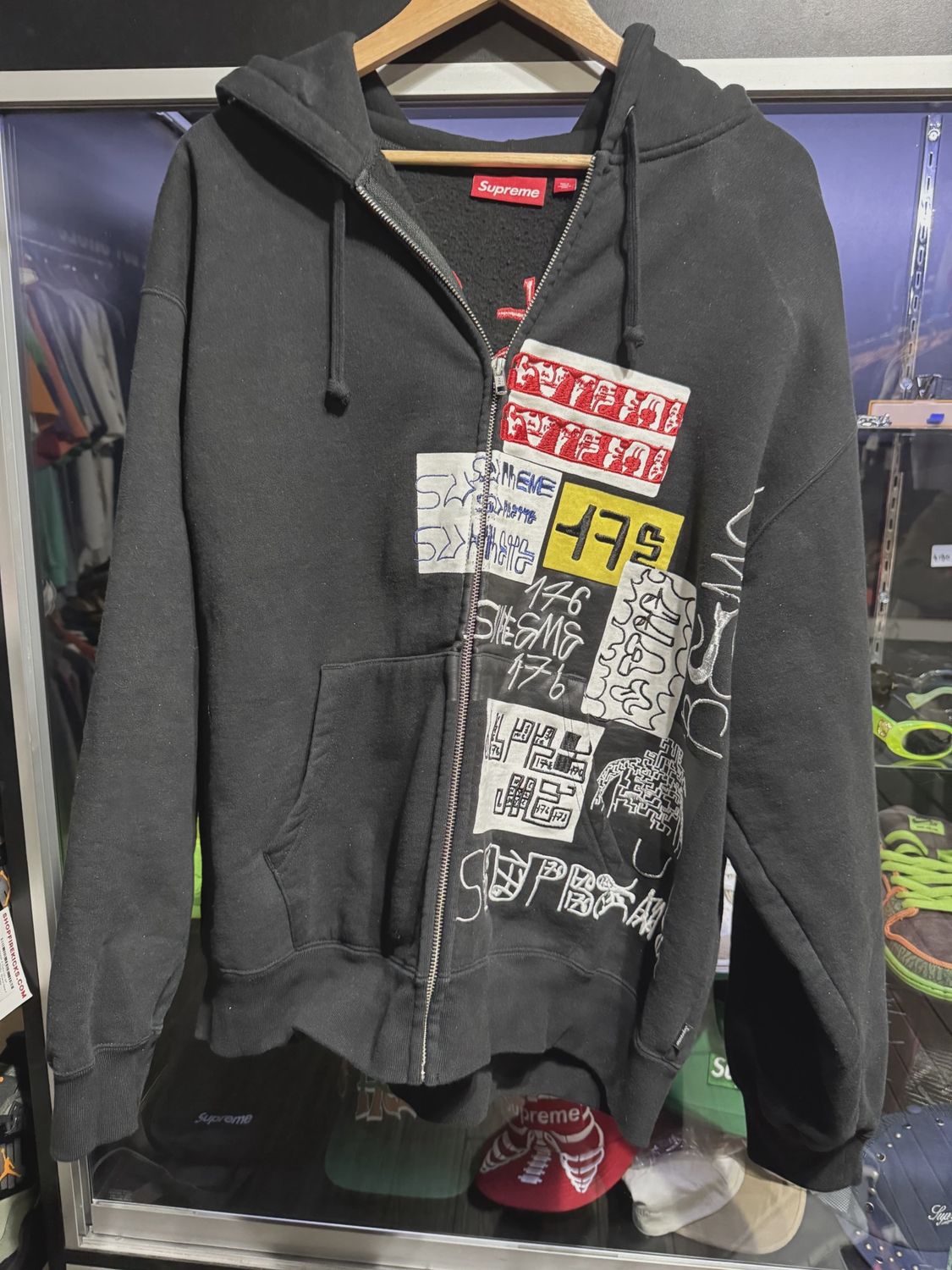 Supreme 176 zip up Mark Gonzales Piss Zip Up XL • Pre-Owned [4936]