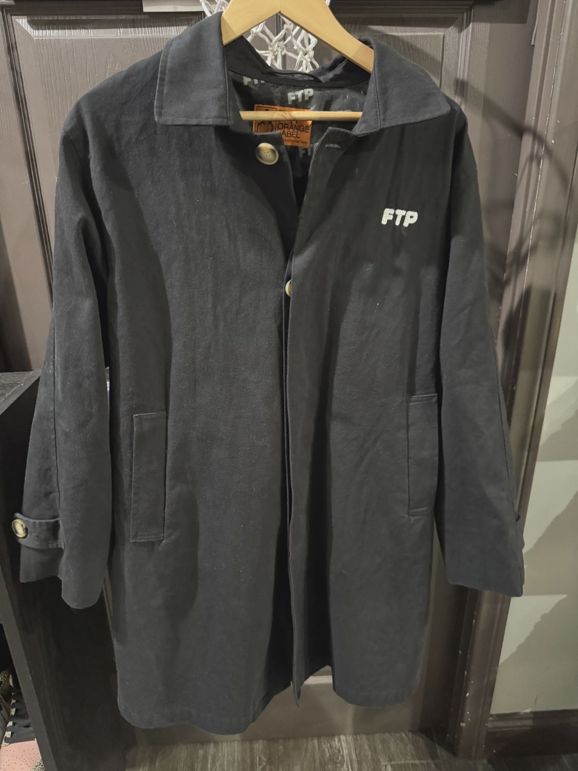FTP Crucifix Trench Coat size Medium • Pre-Owned [0425]