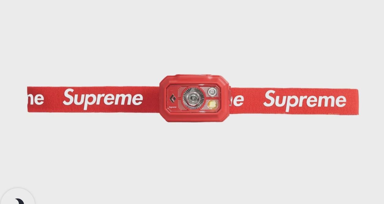Supreme Black Diamond Storm 400 Headlamp Red • Brand New [7213]