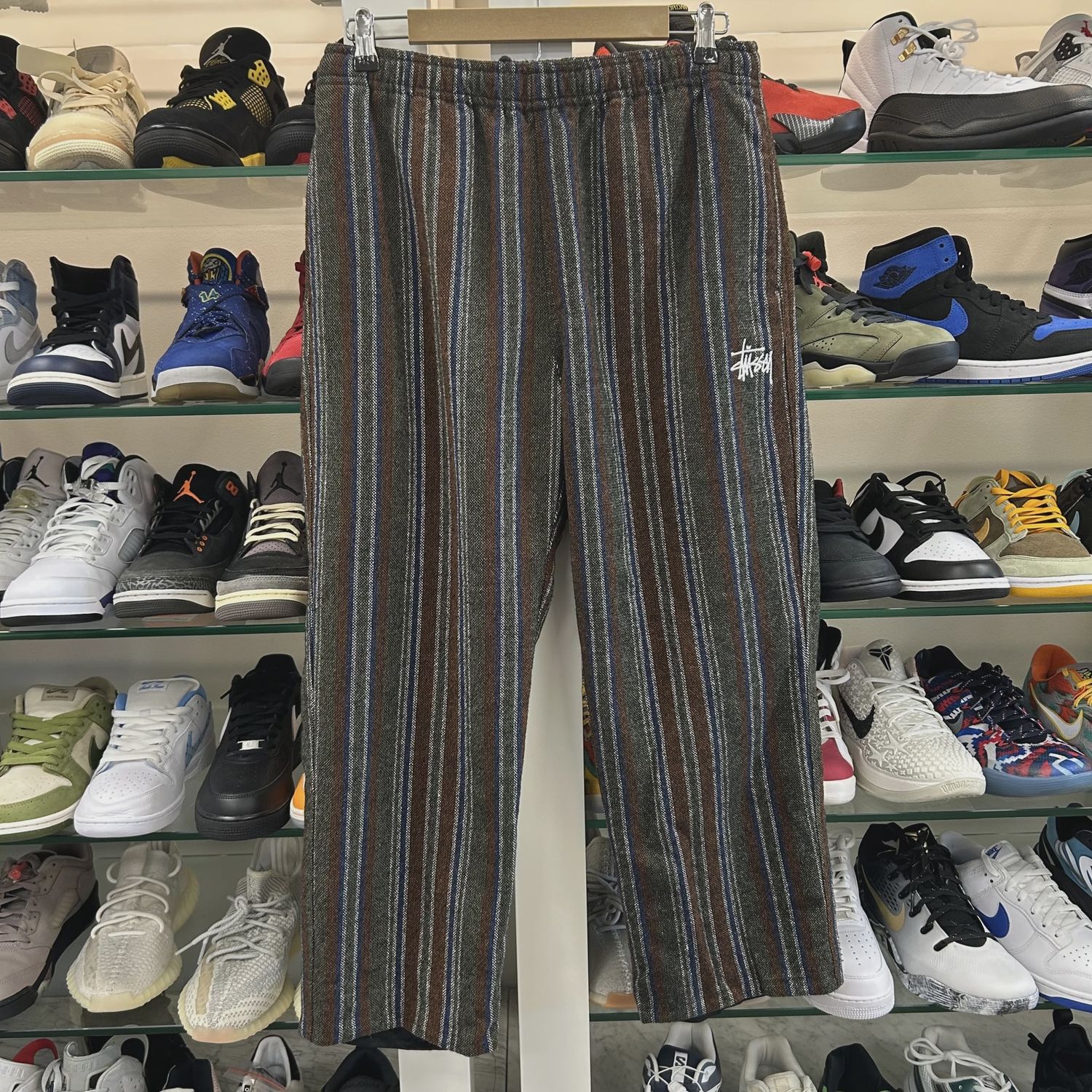 Stussy Wool Stripe Relaxed Pant • Pre-Owned [0742]