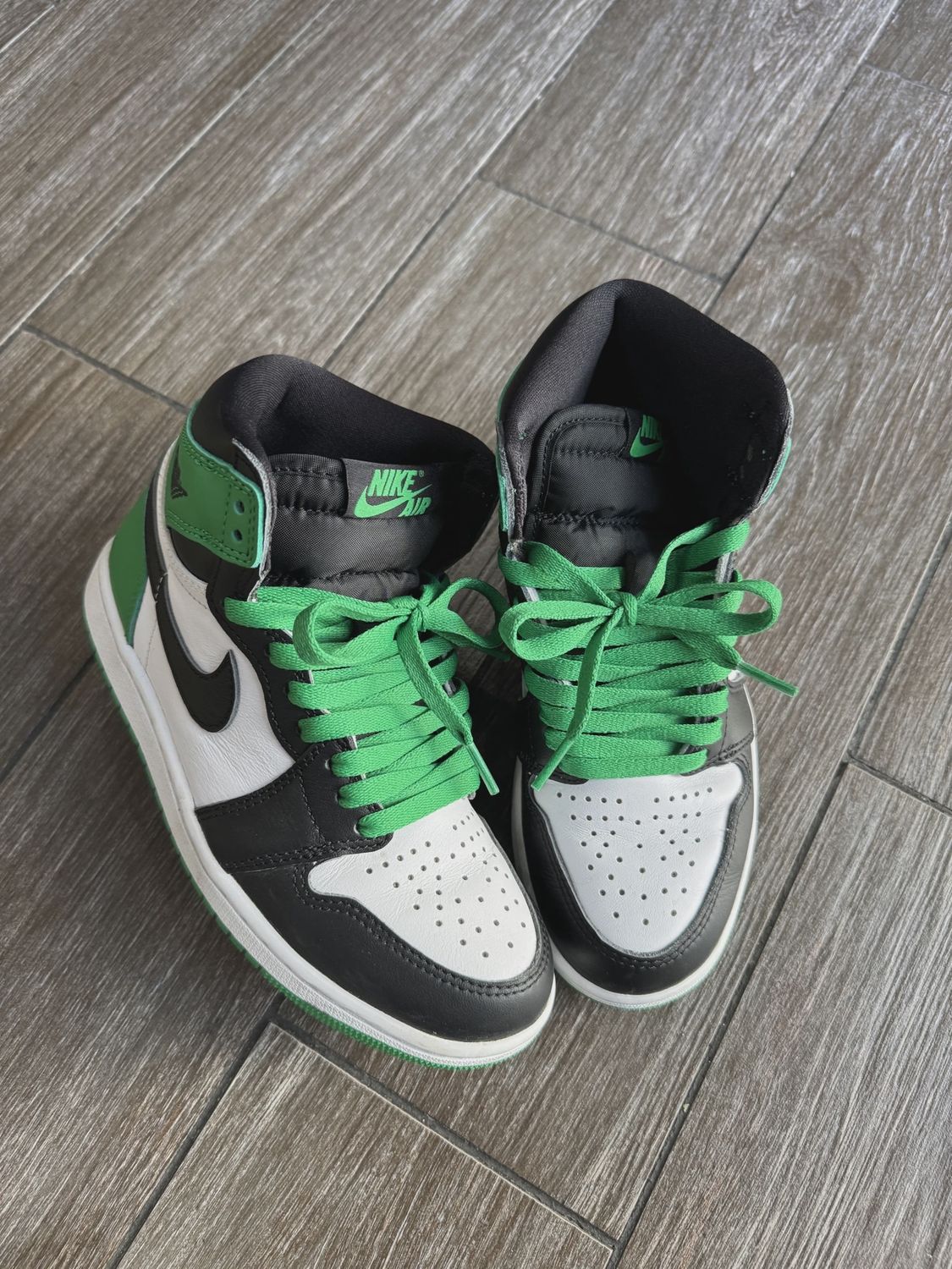 Air Jordan 1 Retro High Original Lucky Green No Box • Pre-Owned [1969]