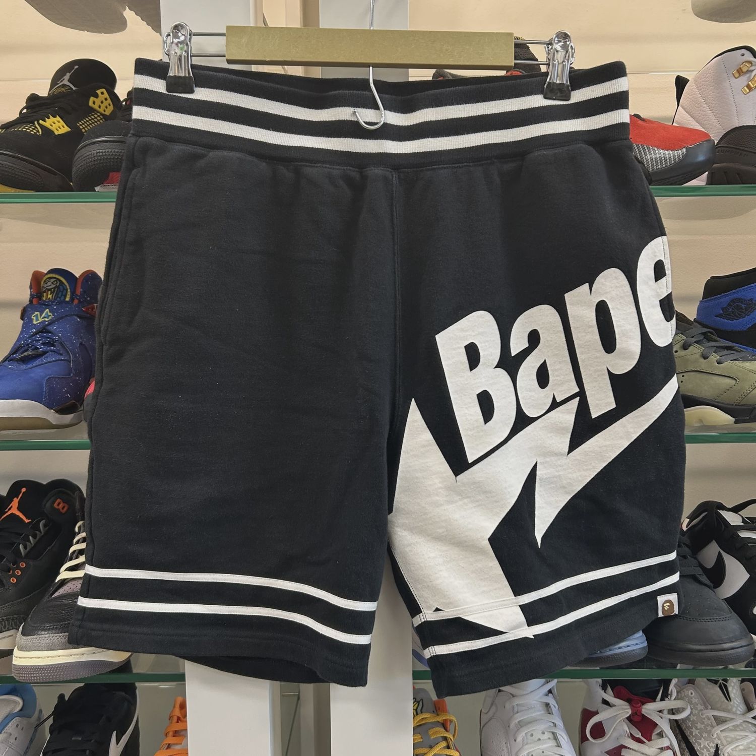 BAPE Bapesta Shorts Black • Pre-Owned [9723]