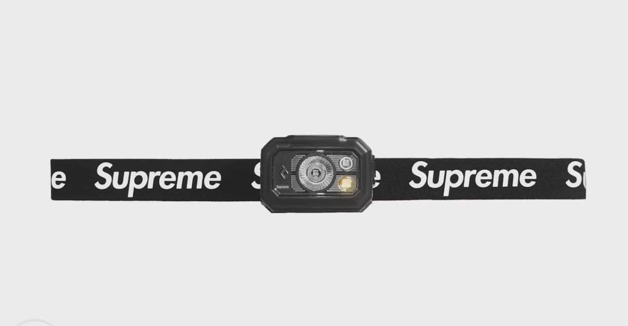 Supreme Black Diamond Storm 400 Headlamp Black • Brand New [2939]