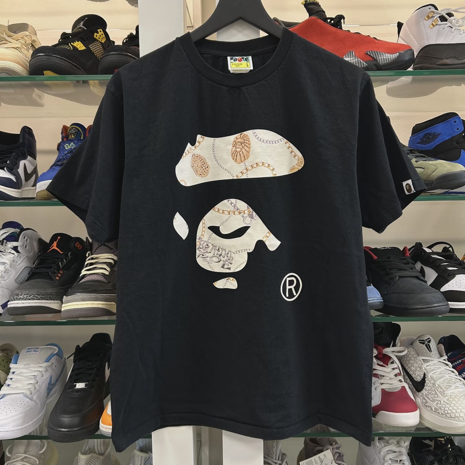 BAPE Jewels Ape Face Tee • Pre-Owned [6671]