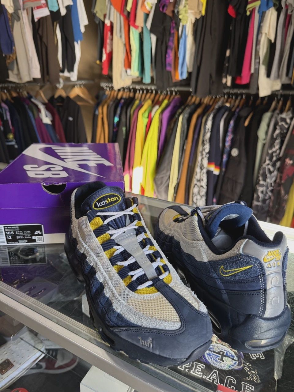 Nike Air Max 95 SB Eric Koston Obsidian Speed Yellow • Pre-Owned [4445]