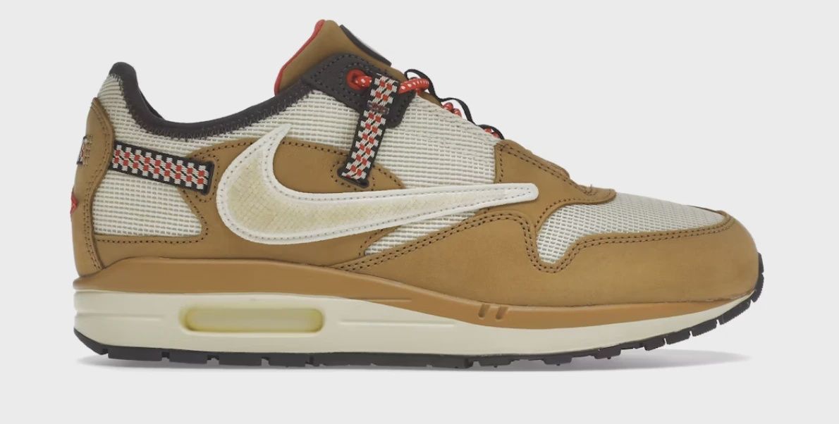 Nike Air Max 1 Travis Scott Cactus Jack Wheat Lemon Drop • Brand New [2040]