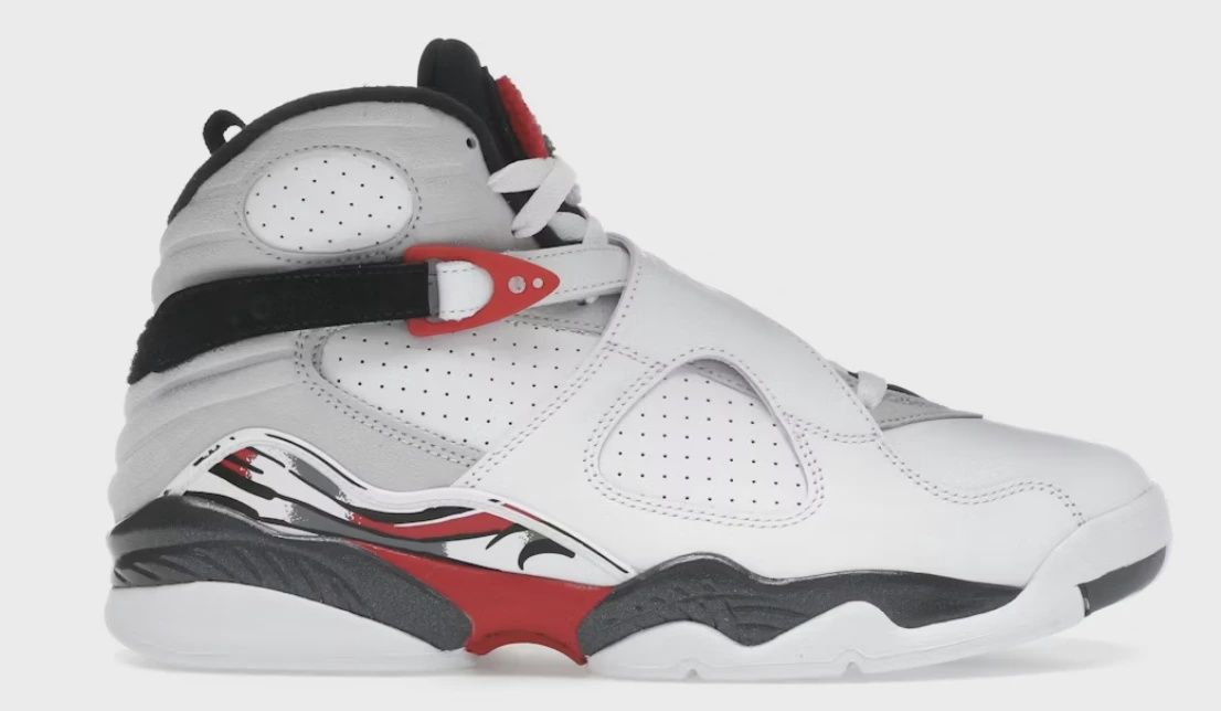 Air Jordan 8 Retro White True Red (2025) • Brand New [1945]