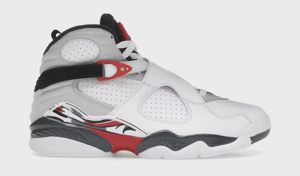 Air Jordan 8 Retro White True Red (2025) • Brand New [5648]