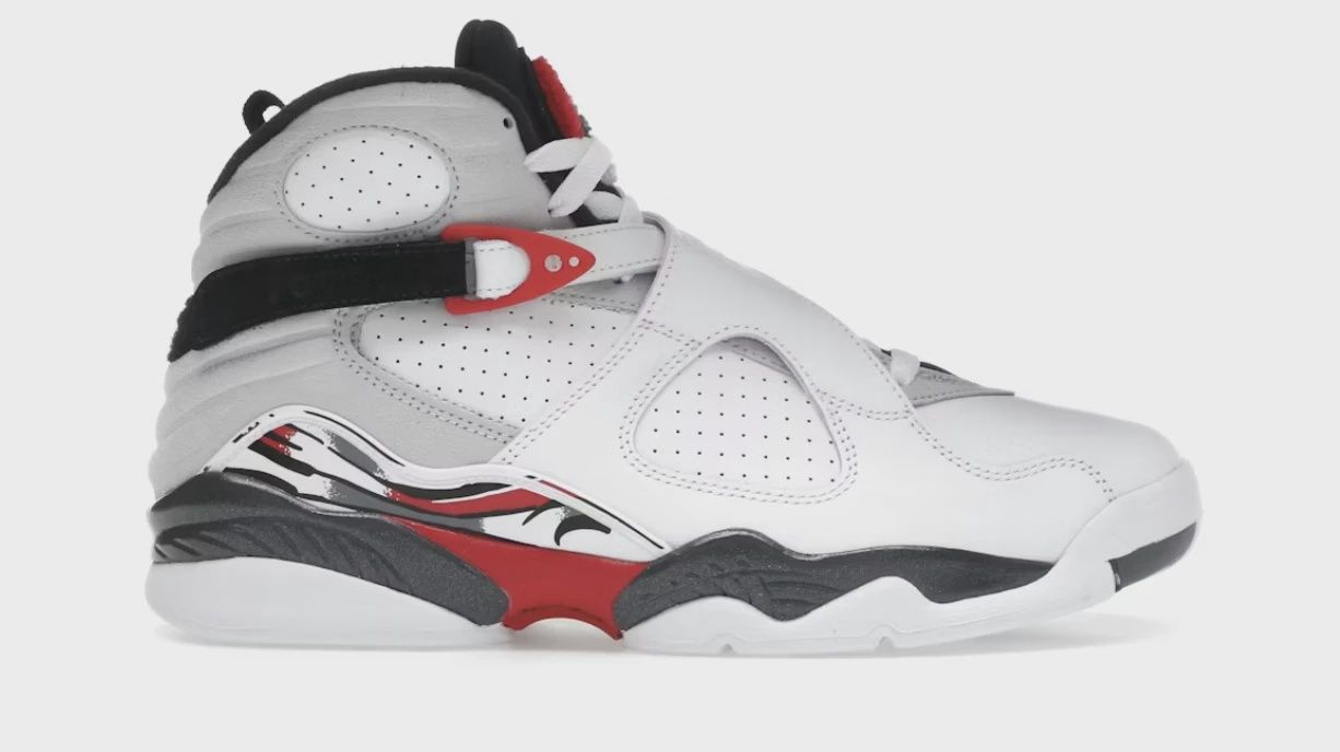 Air Jordan 8 Retro White True Red (2025) • Brand New [1423]