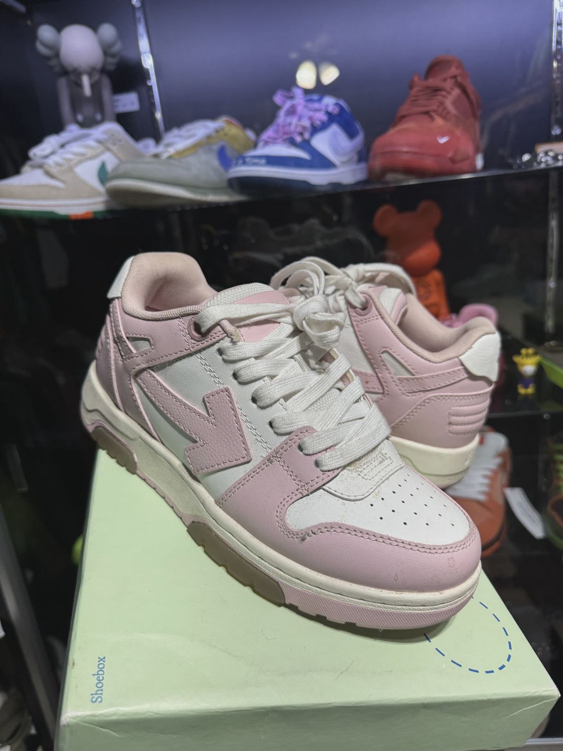 Off white Out of Office pink white • Pre-Owned [1016]