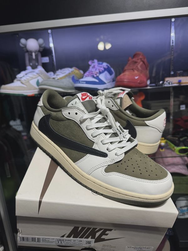 Air Jordan 1 Retro Low Original SP Travis Scott Medium Olive • Pre-Owned [1529]