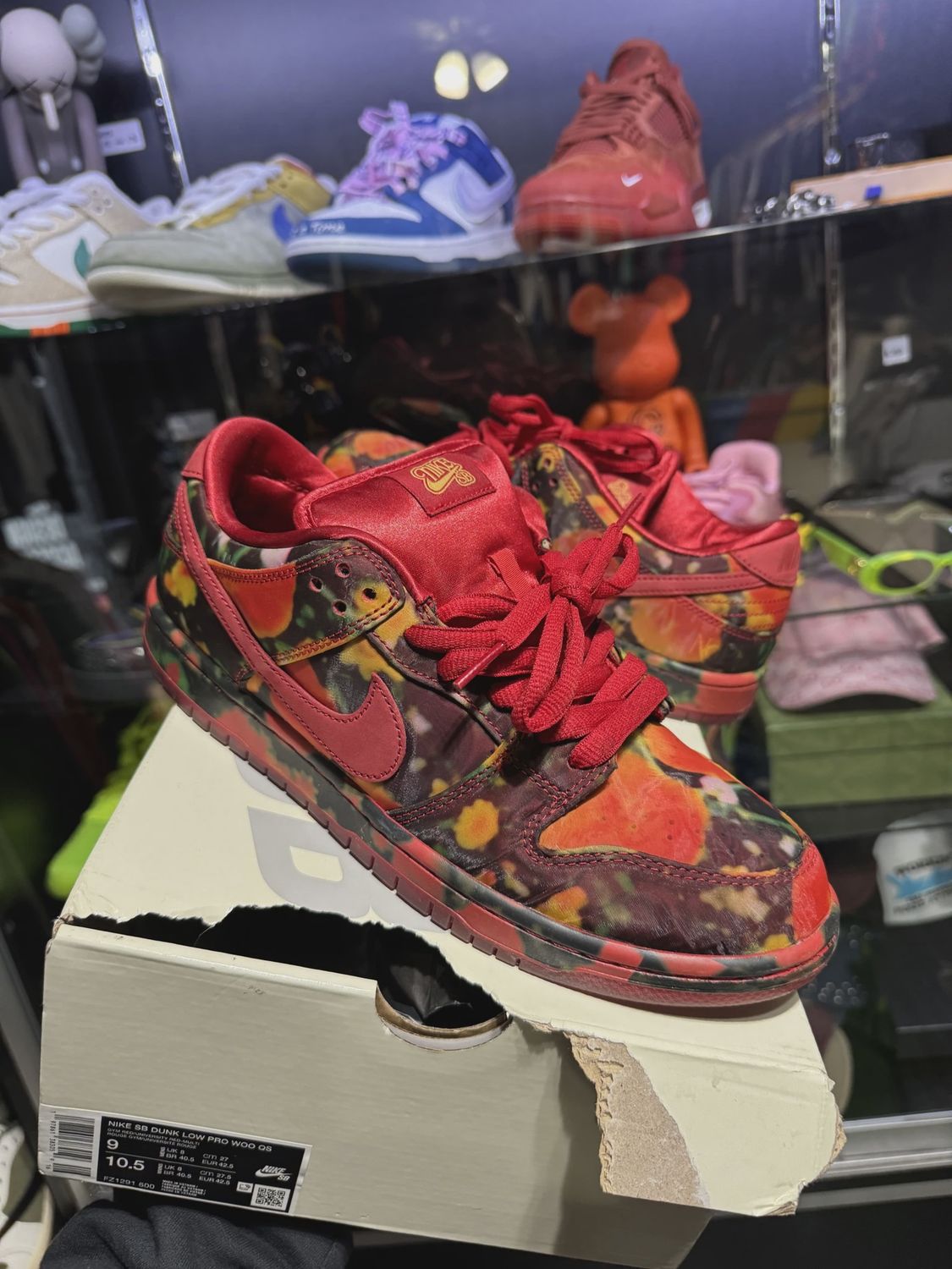 Nike SB Dunk Low The Wizard of Oz Poppy Field • Pre-Owned [1213]