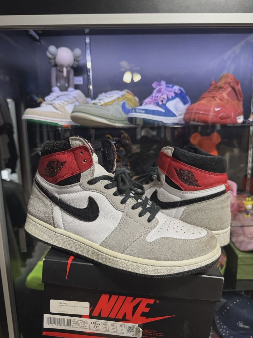 Air Jordan 1 Retro High Light Smoke Grey • Pre-Owned [6419]