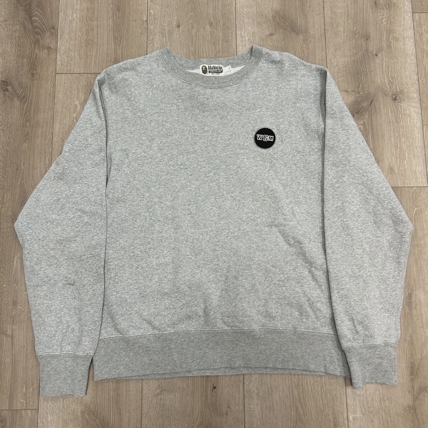 BAPE Big WGM Shark Emblem Wide Crewneck • Pre-Owned [5621]