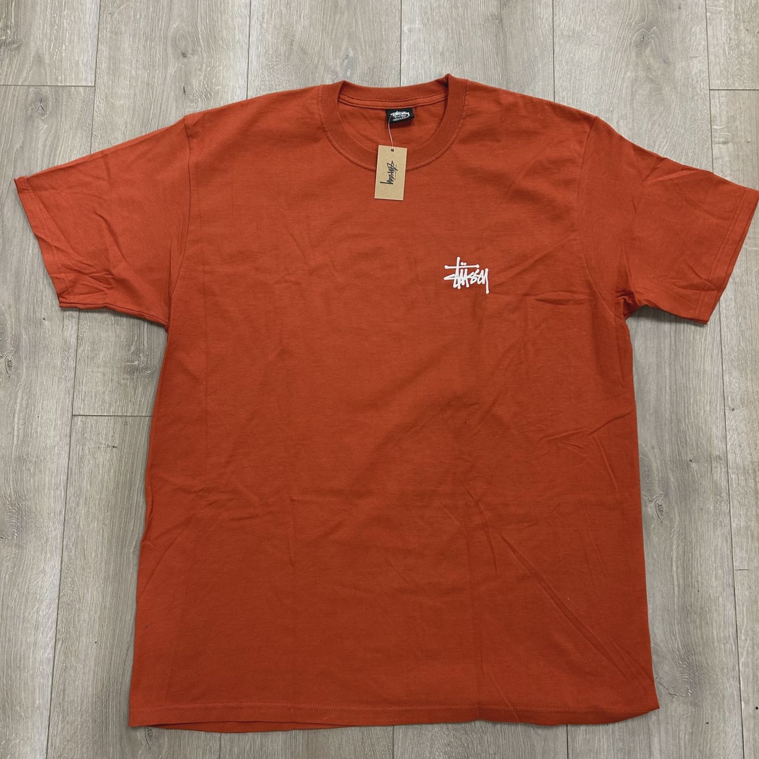Stussy basic tee orange • Brand New [4047]