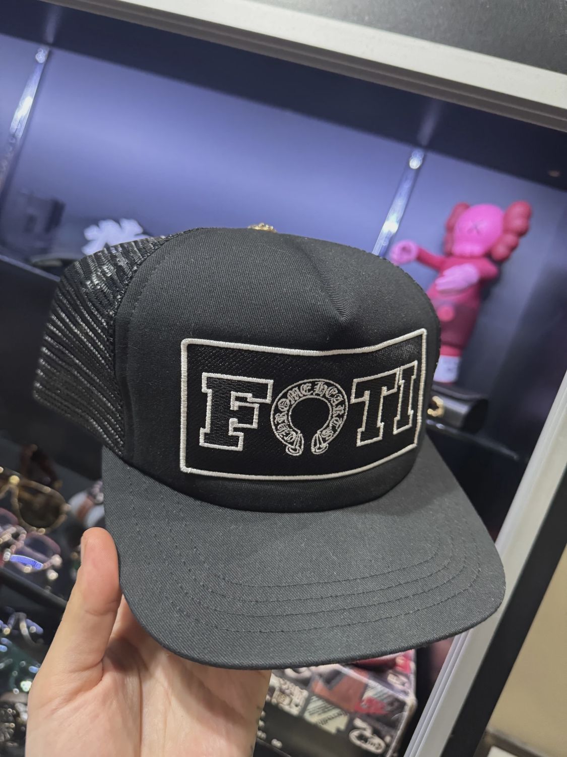 Chrome Hearts FOTI Trucker Hat Black • Pre-Owned [7786]