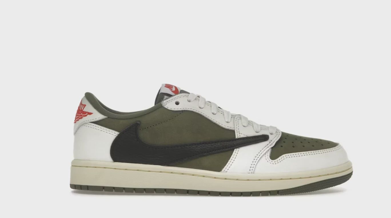 Air Jordan 1 Retro Low Original SP Travis Scott Medium Olive • Brand New [0291]