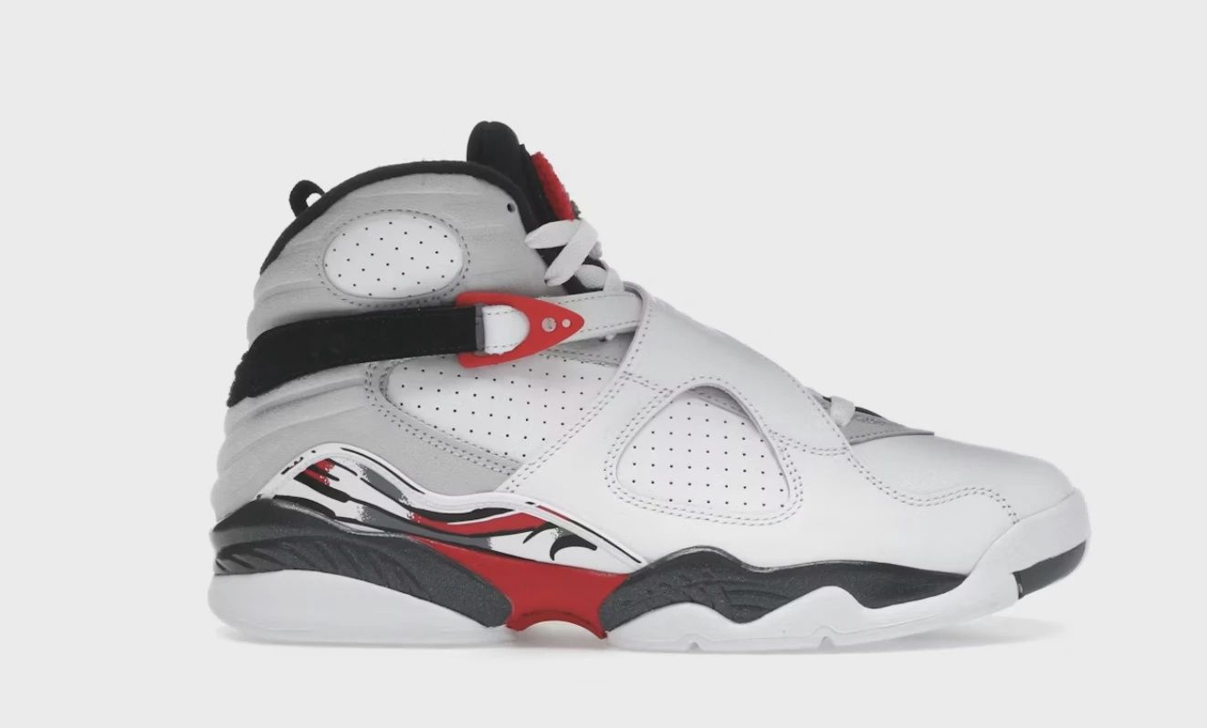Air Jordan 8 Retro White True Red (2025) • Brand New [8721]