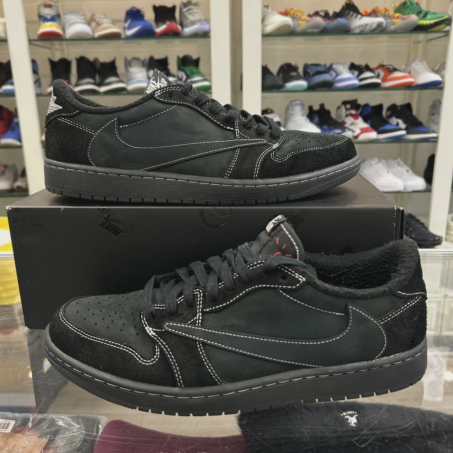 Air Jordan 1 Retro Low Original SP Travis Scott Black Phantom • Pre-Owned [1013]