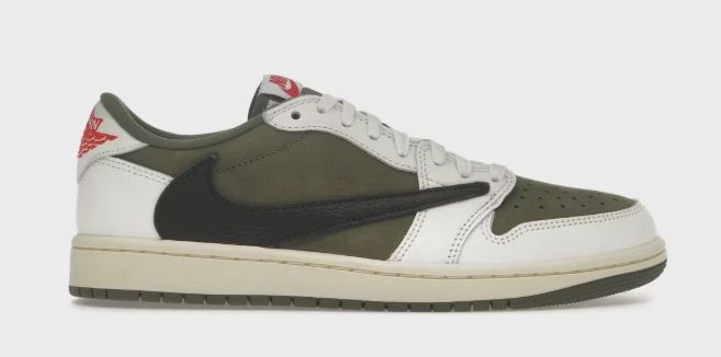 Air Jordan 1 Retro Low Original SP Travis Scott Medium Olive • Brand New [7118]