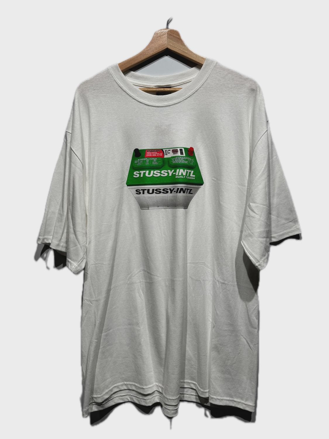 Stussy Battery Tee White size XL • Brand New [7827]