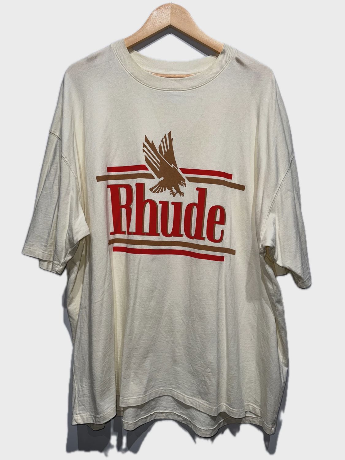 Rhude Rossa Tee Shirt Vintage White size XXL • Pre-Owned [7346]