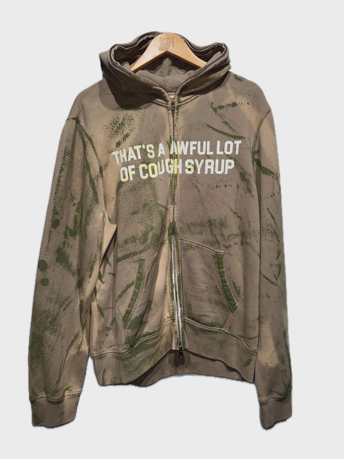 ALOCS Full Zip Up Hoodie Brown size XL • Brand New [6894]