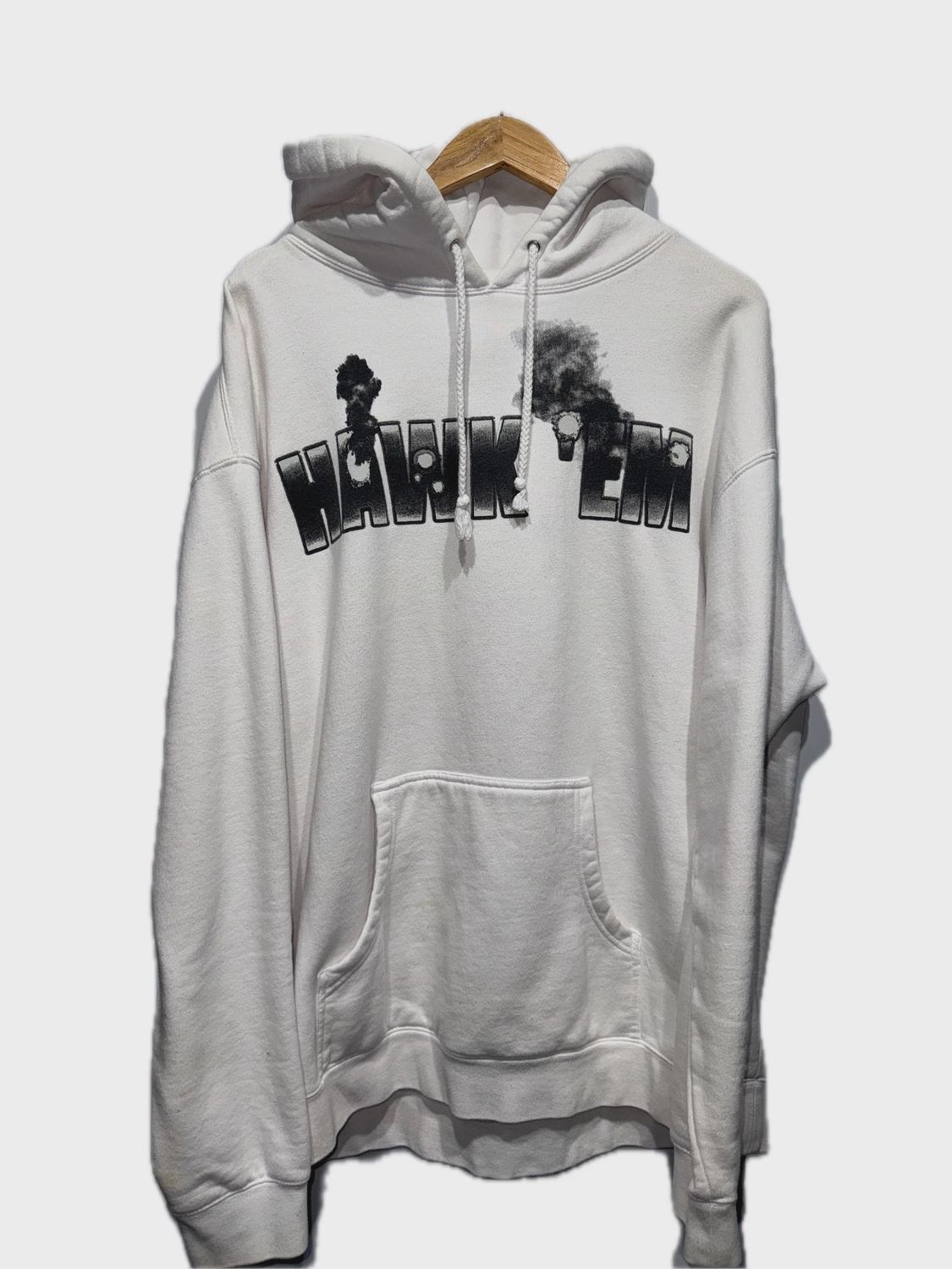 Vlone x Pop Smoke White Hoodie size XL • Pre-Owned [5586]