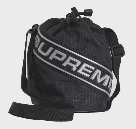 Supreme Small Cinch Pouch Black  • Brand New [5176]