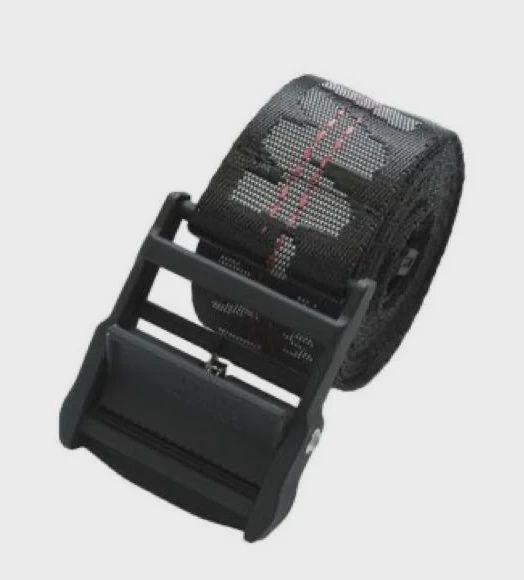 Off-White Classic Industrial Black/White/Red Belt •