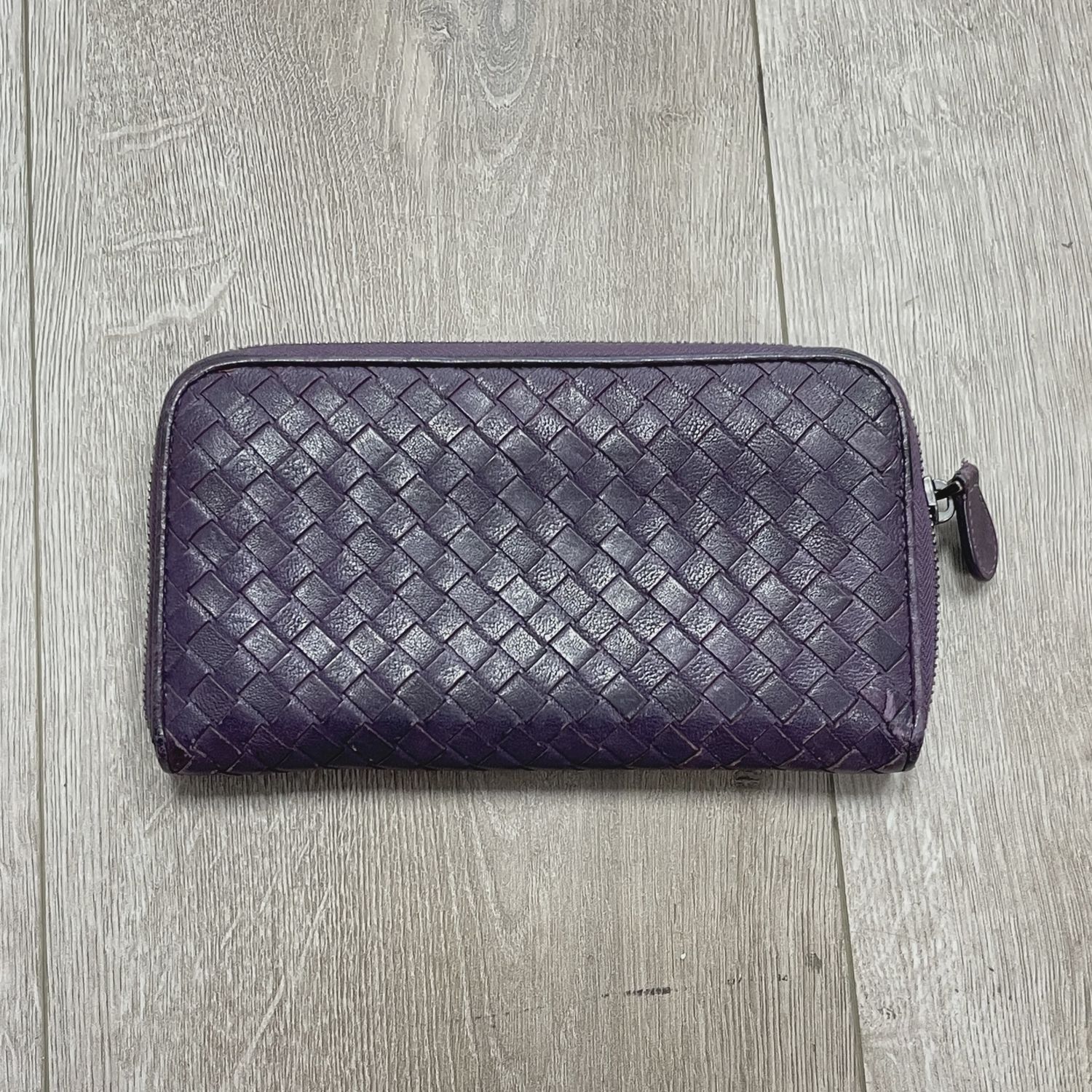 Bottega Veneta Intrecciato Weave Lambskin  Wallet • Pre-Owned [2846]