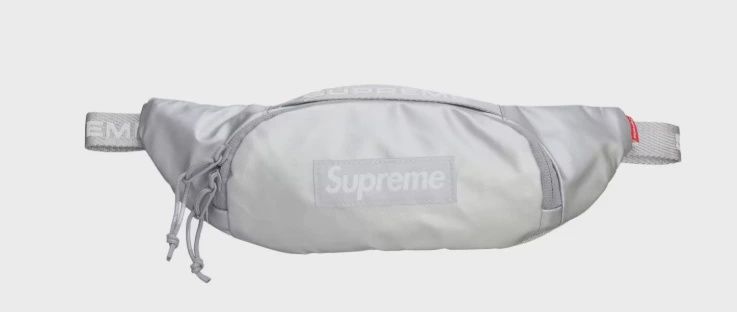 Supreme Small Waist Bag (FW22) Silver • Pre-Owned [7924]