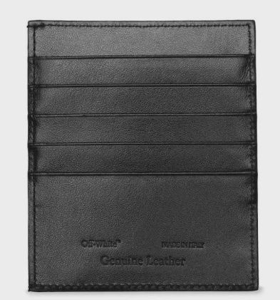 OFF-WHITE Logo Card Case Black/White  • Brand New [7774]