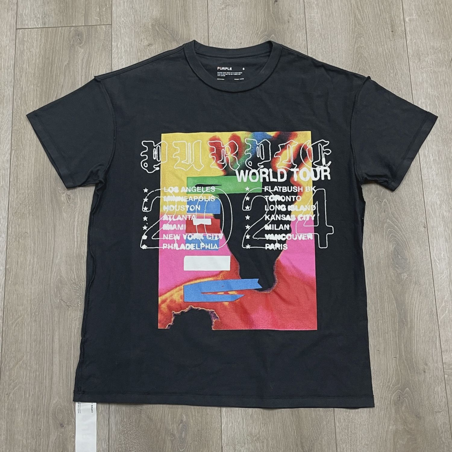 Purple Brand World Tour graphic t-shirt • Pre-Owned [9710]