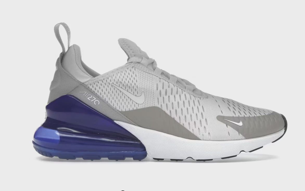 Nike Air Max 270 Vast Grey Racer Blue • Brand New [1914]