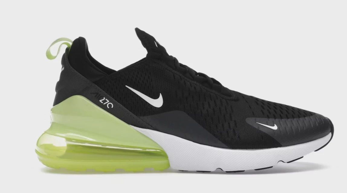Nike Air Max 270 Light Lemon Twist Black • Brand New [5927]