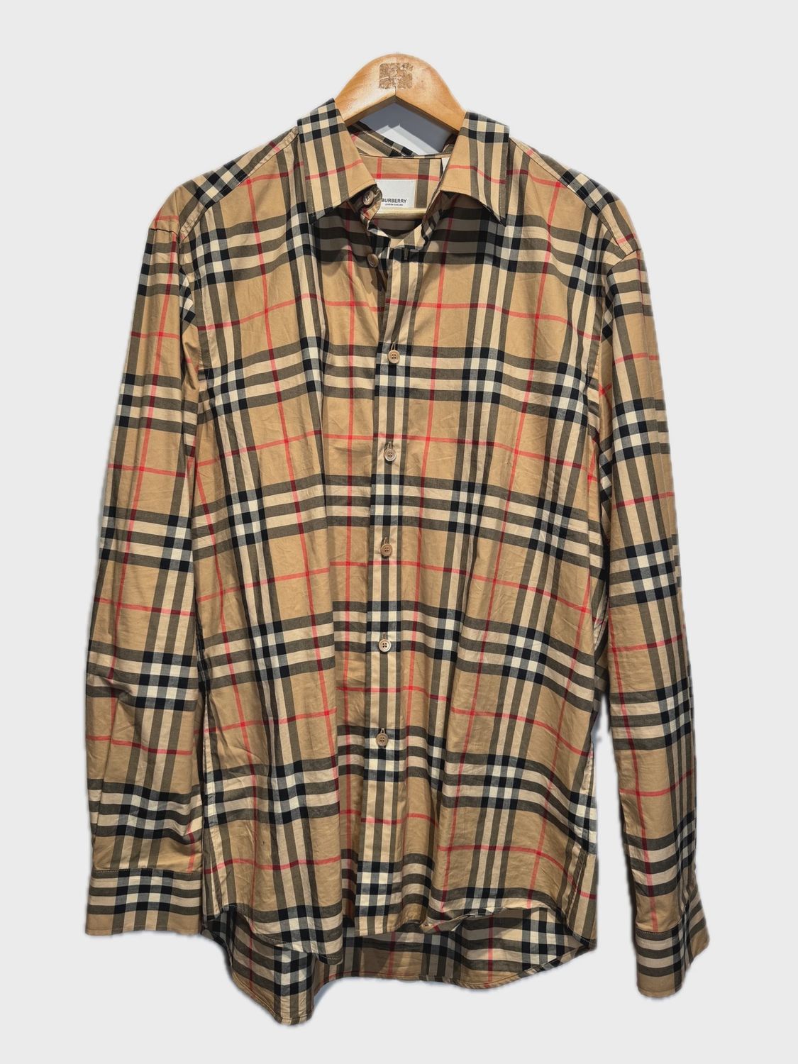 Burberry Vintage Check Cotton Button Up size XL • Pre-Owned [1026]