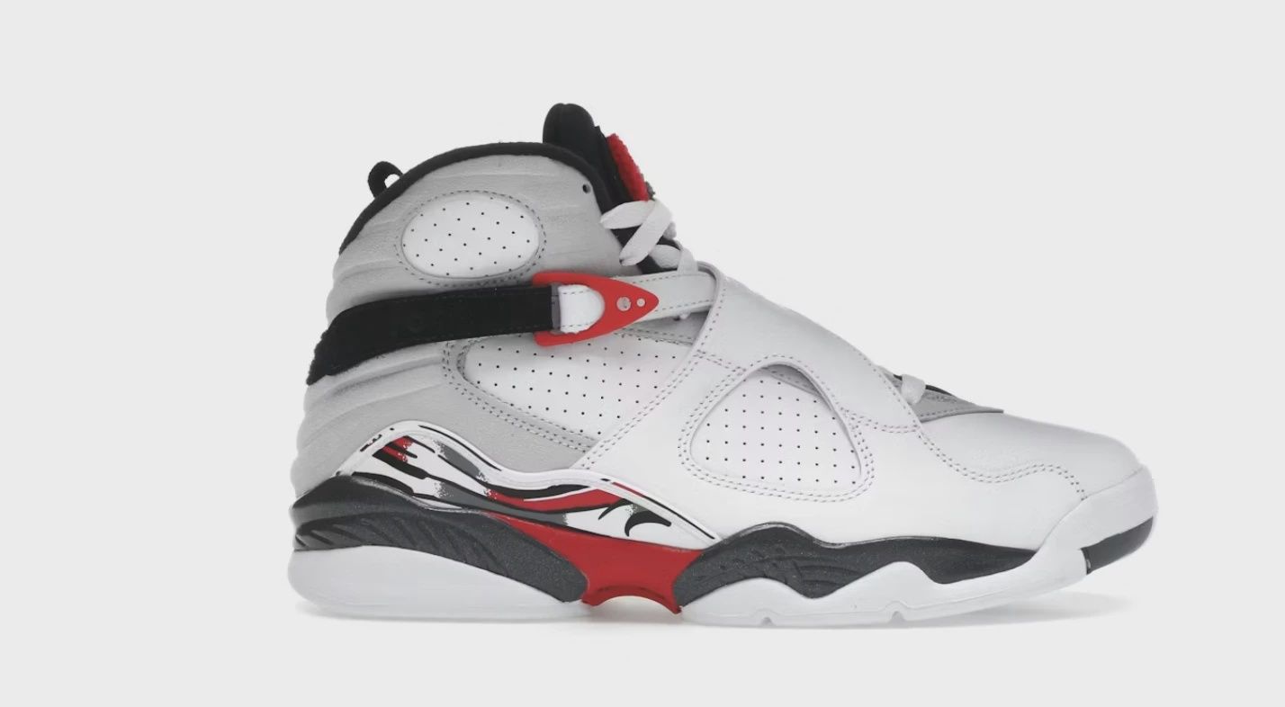 Air Jordan 8 Retro White True Red (2025) • Brand New [3154]