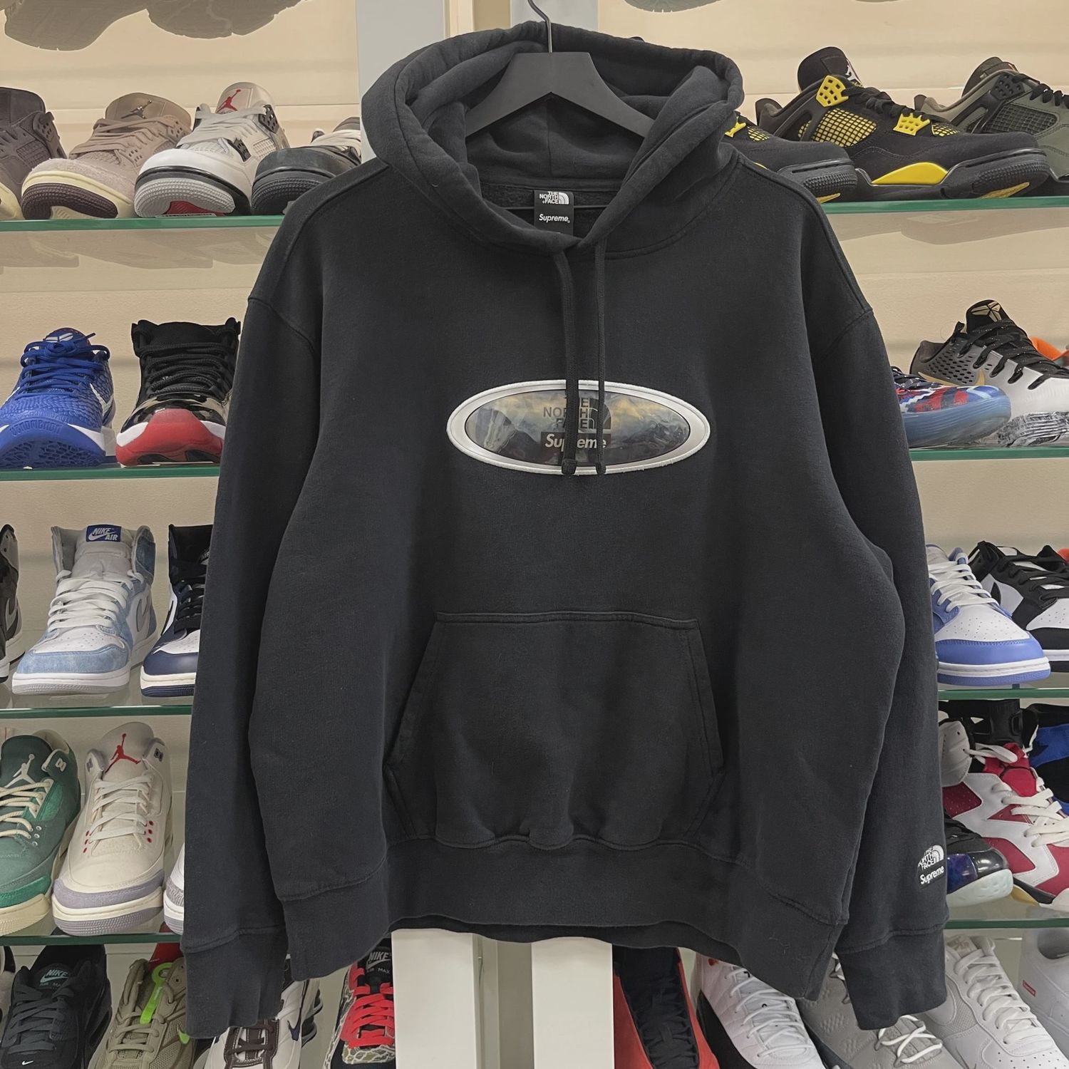 Supreme The North Face Lenticular Mountains Hooded Sweatshirt • Pre-Owned [7762]