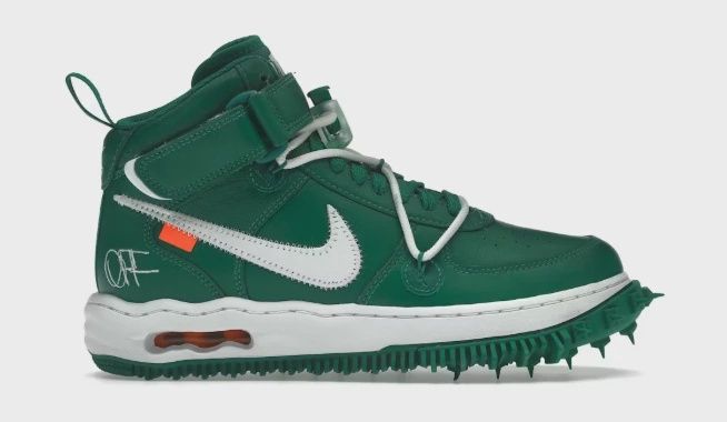 Nike Air Force 1 Mid Off-White Pine Green • Brand New [9563]