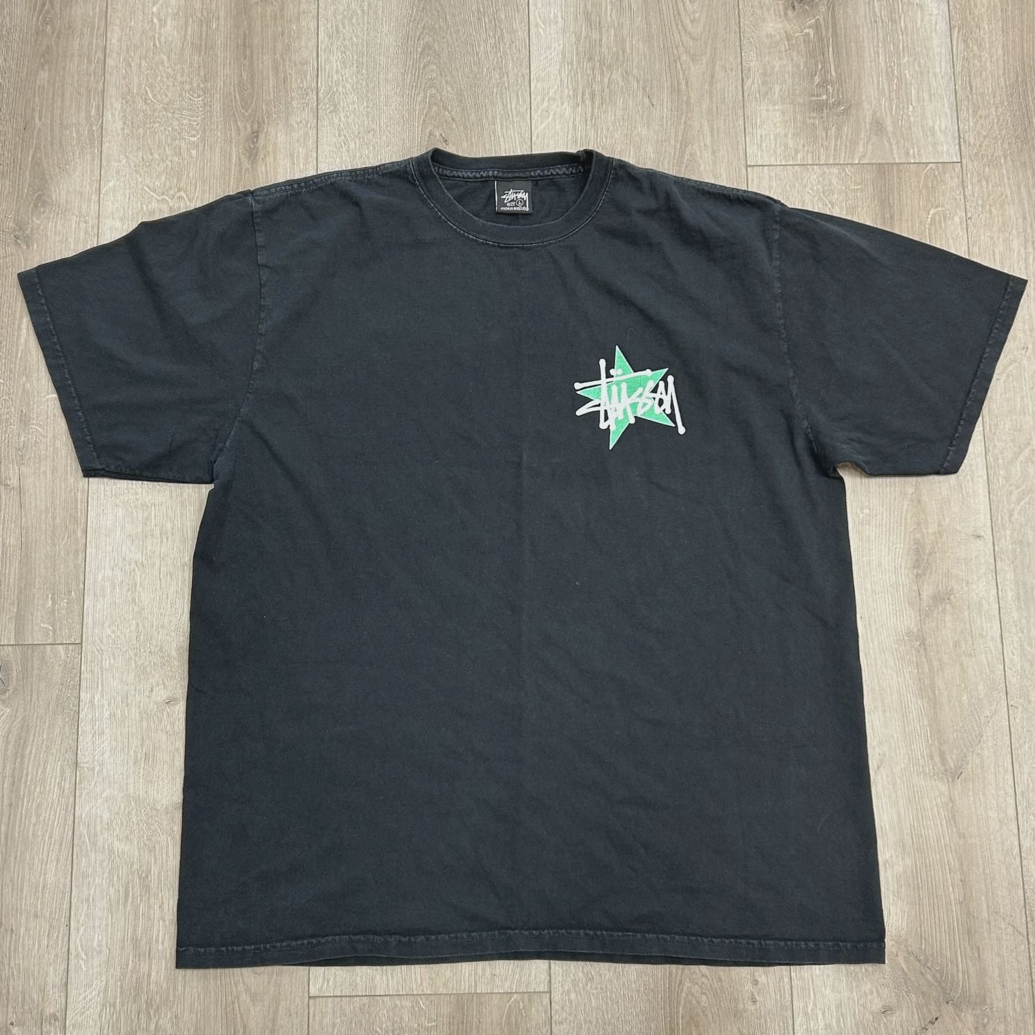Stussy Star Tee Pigment Dyed 'Black' • Pre-Owned [6314]