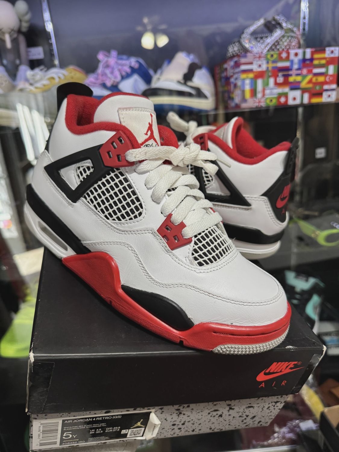 Air Jordan 4 Retro Fire Red (2020) (Grade School) • Pre-Owned [2635]
