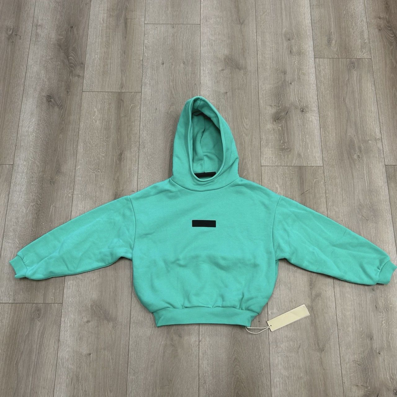 Kids Fear of God Essentials Pullover Hoodie  Mint Leaf' • Brand New [3185]