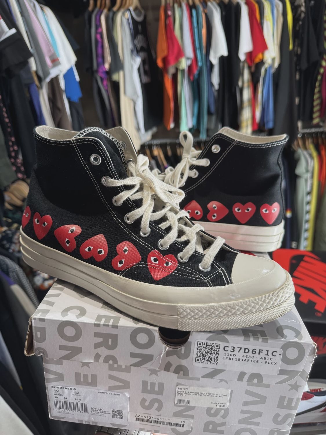 Converse Comme des Garçons Size 10 • Pre-Owned [4002]