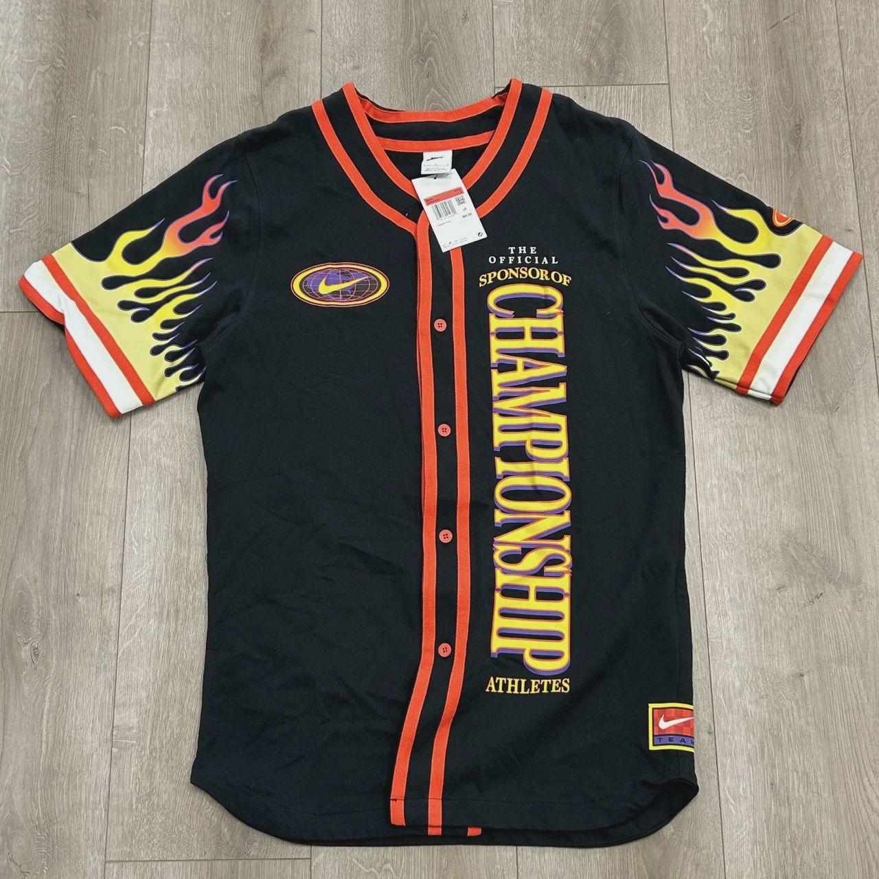 Nike Americana Flames Championship baseball jersey • Brand New [8044]
